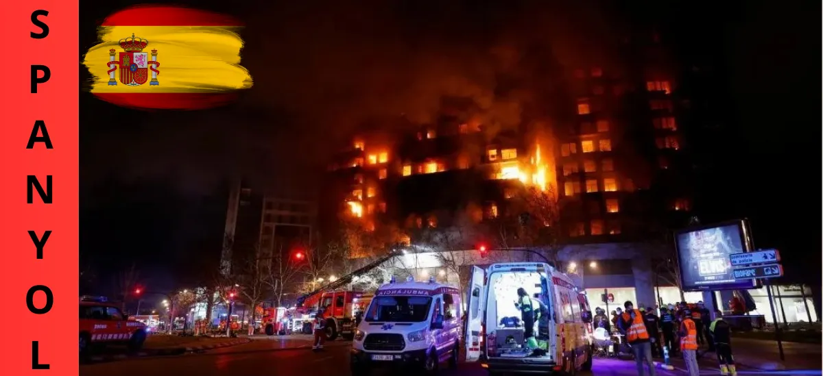 Kebakaran Melanda Tempat Tinggal di Valencia, Spanyol, Menyebabkan Banyak Korban Jiwa